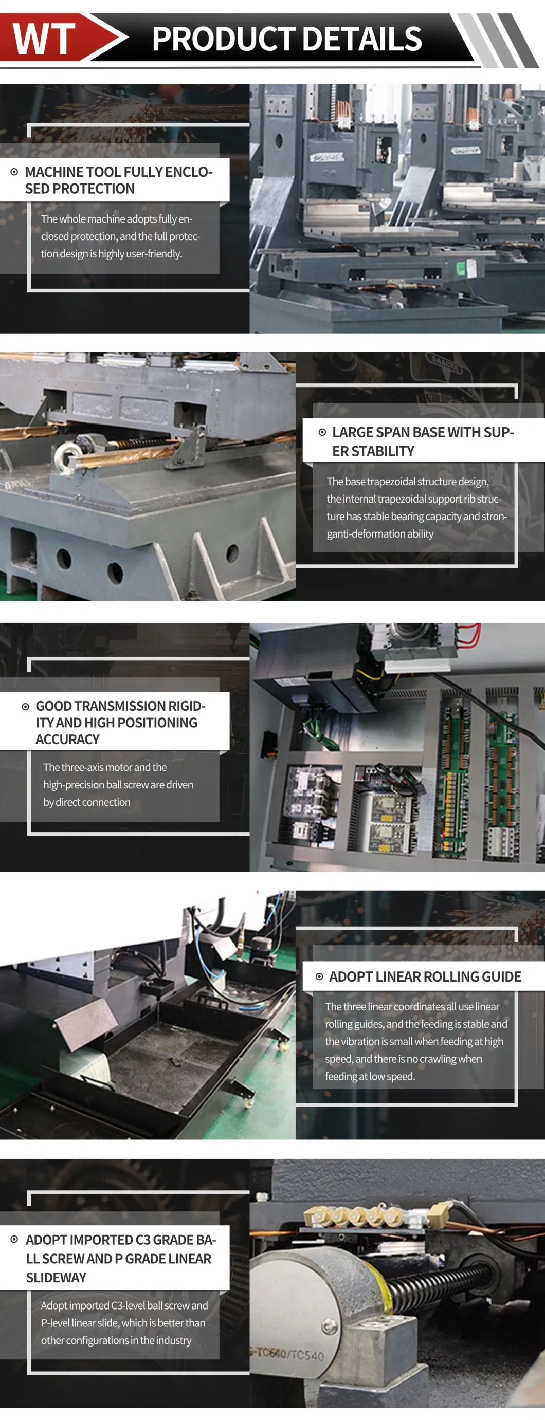 CNC Milling Machining Center Manufacturers V1160 Processing for Metals