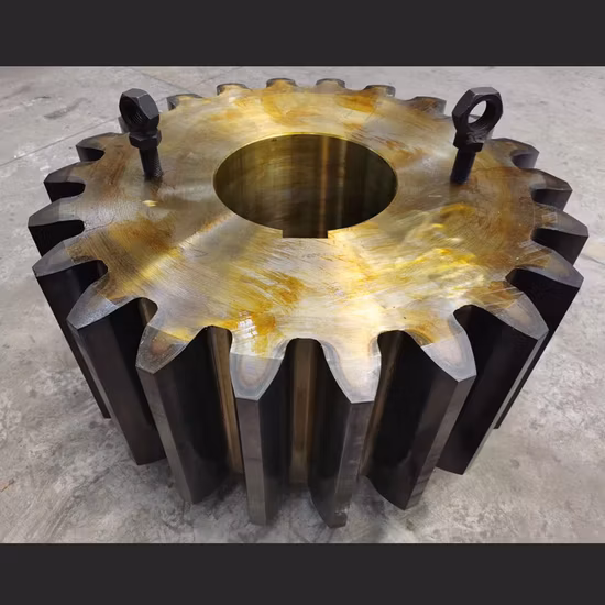 Engrenagem de aço de ferro fundido de precisão para torno mecânico